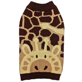 Fashion Pet Giraffe Dog Sweater Brown - XX-Small