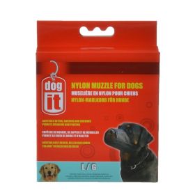 Dog It Nylon Muzzle for Dogs - Large - (7.3" Long)