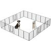 Dog Playpen Foldable 24 Panels Dog Pen 40" Height Pet Enclosure Dog Fence Outdoor with Lockable Door for Large/Medium/Small Dogs,Puppy Playpen,RV,Camp