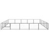 Dog Kennel Black 322.9 ft² Steel