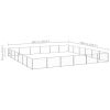 Dog Kennel Silver 387.5 ft² Steel